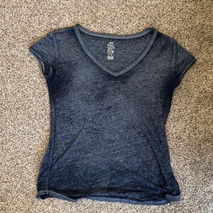 Aerie Blue Fitted Short Sleeve T-Shirt